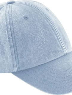 Beechfield B 655B Dětská 6 panelová nízkoprofilová kšiltovka 53.655B vintage light blue