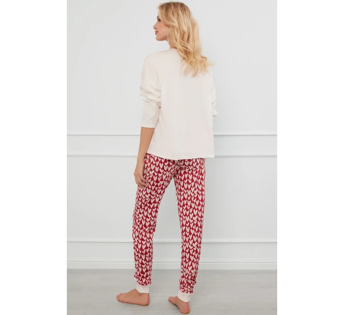 Italská móda Evora long length sp. barva:ecru/print Italská móda Evora long length sp. barva:ecru/print