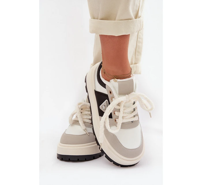 Dámské tenisky na platformě šedé Florinda