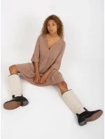 Šaty D73761M30214A3 tmavě lila