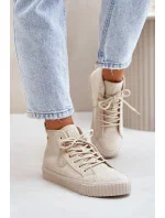 Zateplené model 20653417 Tenisky Dámské Big Star HiPoly System Béžové - Big Star Shoes Zateplené model 20653417 Tenisky Dámské Big Star HiPoly System Béžové - Big Star Shoes