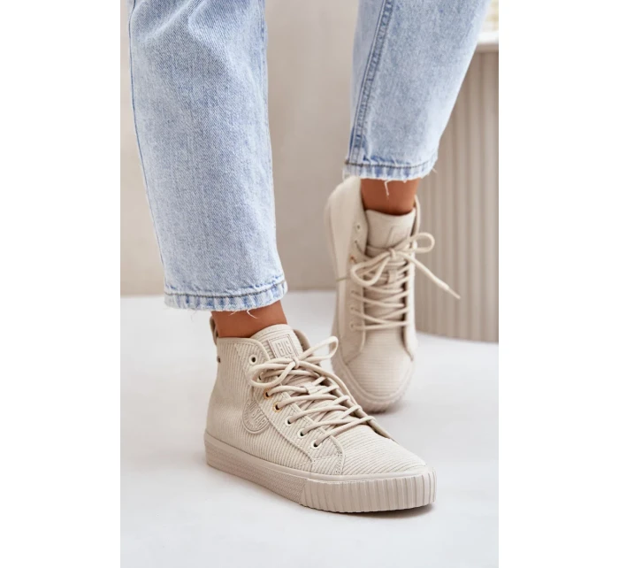 Zateplené model 20653417 Tenisky Dámské Big Star HiPoly System Béžové - Big Star Shoes Zateplené model 20653417 Tenisky Dámské Big Star HiPoly System Béžové - Big Star Shoes