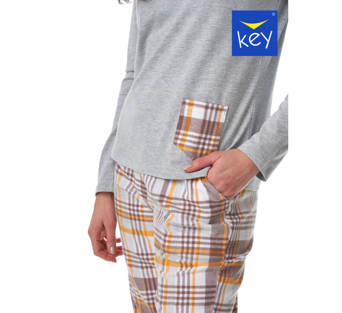 Dámské pyžamo LNS model 19398396 B23 šedé - Key