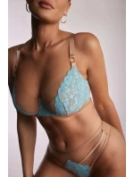 Dámská podprsenka Camile SC-1123 Tyrkys s béžovou - Kinga