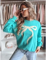 Dámská oversize mikina tyrkysová Dstreet model 21985724 - FashionStreet