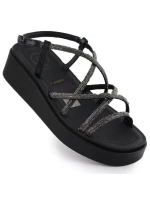 Dámské sandály na se zirkony černé model 21905027 - FILIPPO Dámské sandály na se zirkony černé model 21905027 - FILIPPO