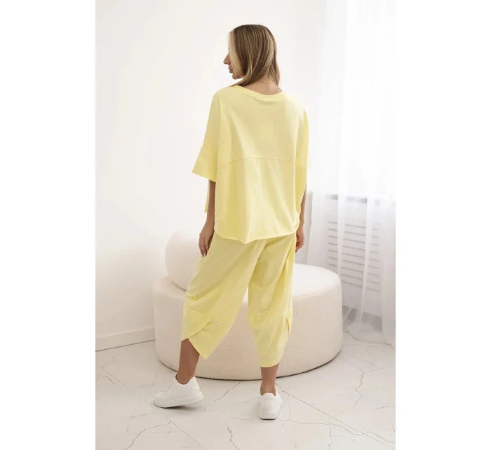 Bavlněný komplet halenka + kalhoty model 21903406 - K-Fashion