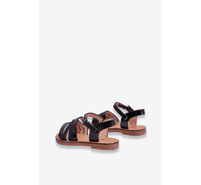 Dětské sandály s popruhy černá Isla Dětské sandály s popruhy černá Isla