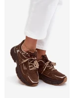 Dámské sportovní tenisky s šněrováním čokoládové model 21710174 - Boto Dámské sportovní tenisky s šněrováním čokoládové model 21710174 - Boto