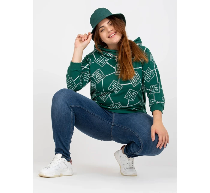 Dámská mikina RV BL 7566.69P tmavě zelená