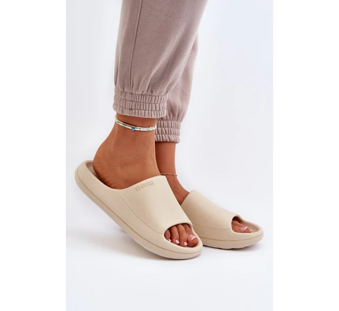 Lehké dámské pantofle Big Star Béžová