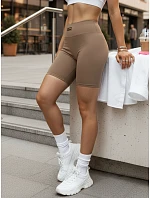Dámské cyklistické šortky s vysokým pasem, béžové, FashionStreet SY0578