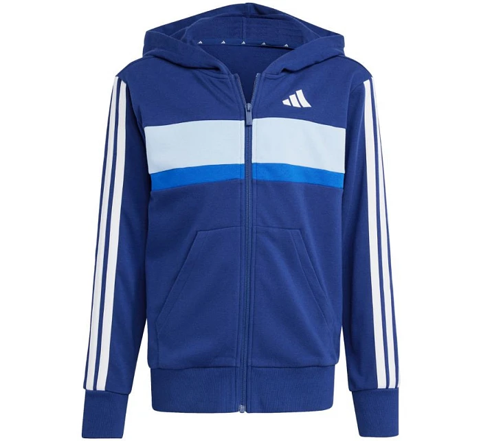 Dětské tepláky adidas Seasonal Essentials Tiberio 3-Stripes French Terry námořnická modrá JI6035 Dětské tepláky adidas Seasonal Essentials Tiberio 3-Stripes French Terry námořnická modrá JI6035