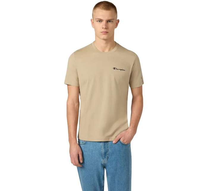 Pánské tričko SS Tee beige  pánské model 22119743 - CHAMPION