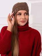 Fleecová čepice Ula K271 cappuccino
