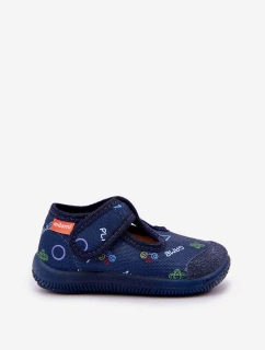 Dětské Pantofle Milami Elastické Na Suchý Zip Granátové Ambette