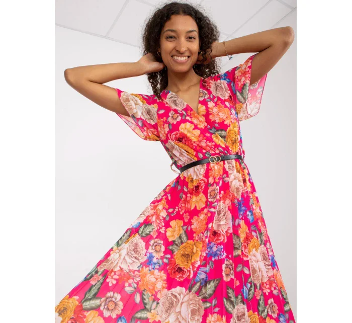 Šaty DHJ SK 13162.92 tmavě růžová