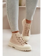 Dámské Tenisky S Vysokým Kotníkem Big Star Béžové Dámské Tenisky S Vysokým Kotníkem Big Star Béžové