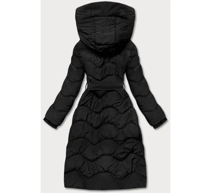 Černá rozšířená dámská bunda (ag2-j81)