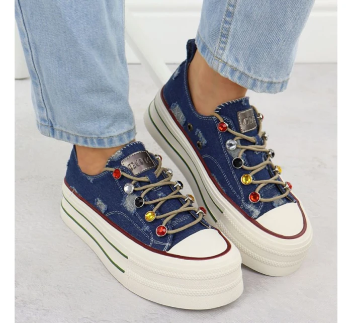 Džínové tenisky Goe W RR2N4103 INT2100