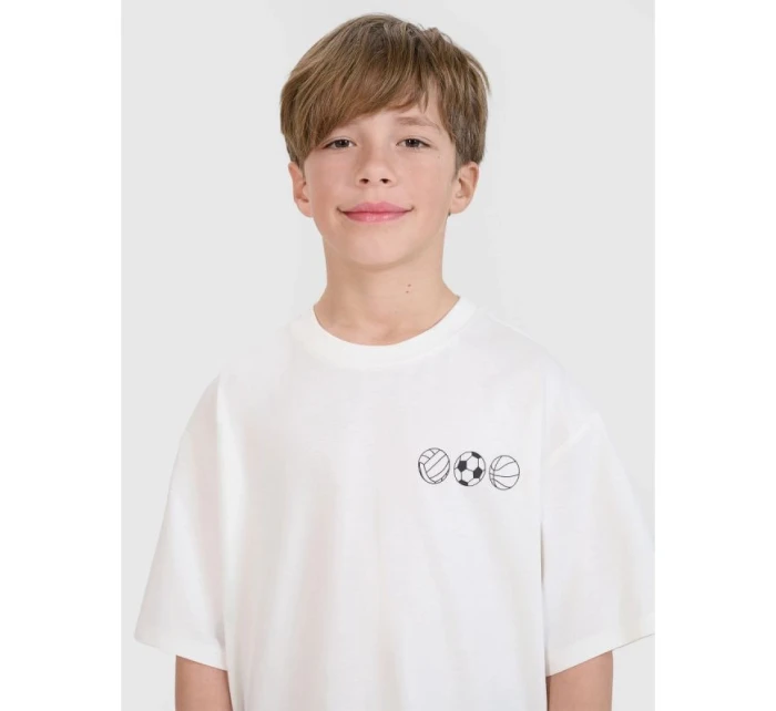 Chlapecké tričko oversize s potiskem model 21435304 - 4F Chlapecké tričko oversize s potiskem model 21435304 - 4F