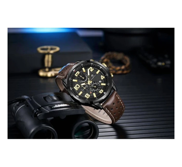 Pánské hodinky + krabička model 21804883 - PERFECT Pánské hodinky + krabička model 21804883 - PERFECT