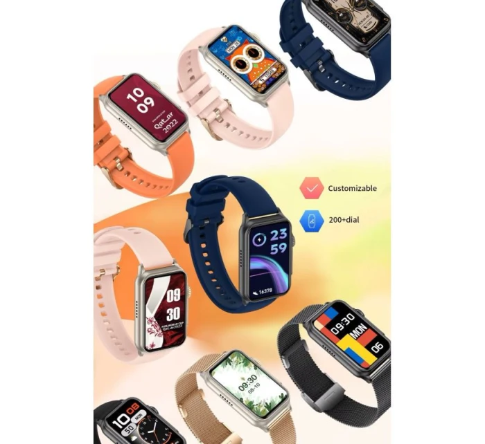 Dámské chytré hodinky RUBICON RNCF06 Black/Dark Blue SMARUB220 Dámské chytré hodinky RUBICON RNCF06 Black/Dark Blue SMARUB220