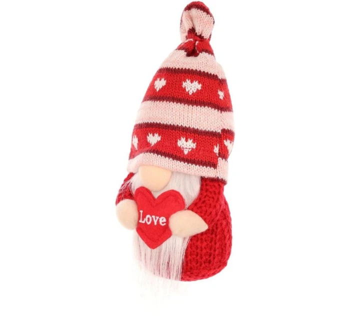 TRPASLÍK SE SRDCEM LÁSKA 19CM VALENTÝNSKÁ DEKORACE