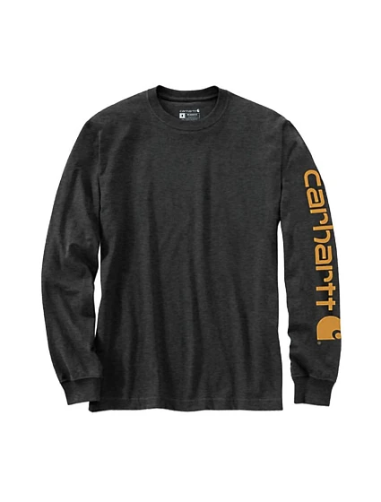 Tričko s dlouhým rukávem Carhartt Sleeve Logo TShirt L/S – barva velikost: S model 22323674 - No name Tričko s dlouhým rukávem Carhartt Sleeve Logo TShirt L/S – barva velikost: S model 22323674 - No name