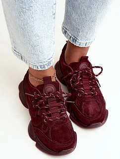 Dámské bordové sportovní tenisky model 22320704 - Boto