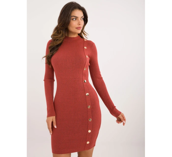 Šaty AT SK 2345 2.32 tmavě oranžová Šaty AT SK 2345 2.32 tmavě oranžová