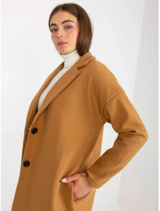 Dámský kabát TW EN BI 7298 1.15 velbloudí
