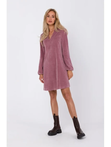 Šaty s výstřihem do V růžové model 18863690 - Moe Šaty s výstřihem do V růžové model 18863690 - Moe