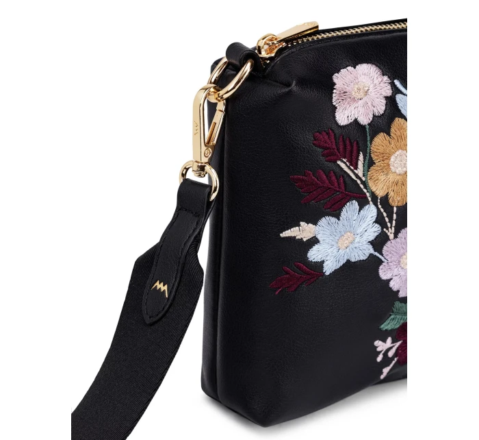 Dámská kabelka Vuch Coalie Flowers Black Dámská kabelka Vuch Coalie Flowers Black