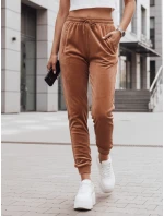 Dámské tepláky velur hnědé FashionStreet UY2838