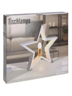 DEKORATIVNÍ HVĚZDA S LED OSVĚTLENÍM 35CM BÍLÁ