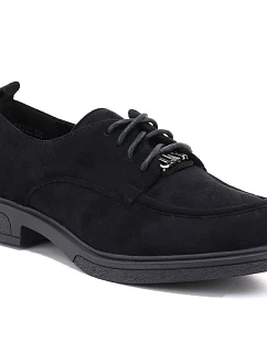Dámské černé semišové polobotky Vinceza 62332