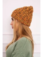 Dámská čepice Eliza model 18750865 hnědá - K-Fashion Dámská čepice Eliza model 18750865 hnědá - K-Fashion