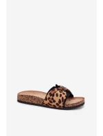 Dámské sandály na korkové platformě panterka Mevuna Dámské sandály na korkové platformě panterka Mevuna