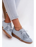 Dámské tenisky s třásněmi modré model 21937705 - Boto Dámské tenisky s třásněmi modré model 21937705 - Boto