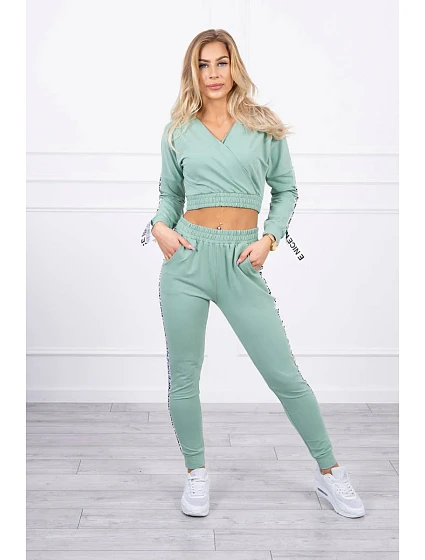 Sada s ozdobnými model 18746078 tmavě mátová - K-Fashion Sada s ozdobnými model 18746078 tmavě mátová - K-Fashion