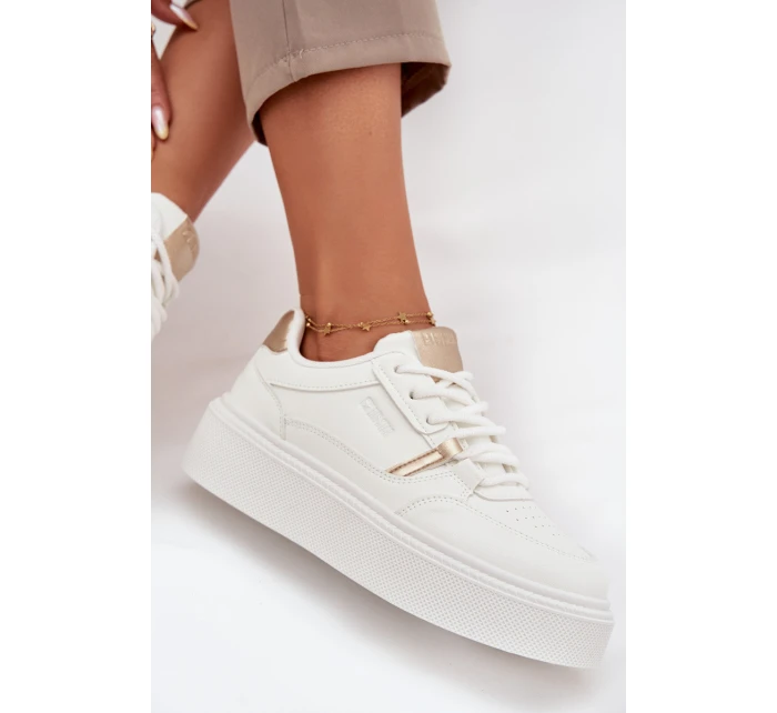 Dámské Sneakersy Na Platformě Big Star SS274359 Bílé