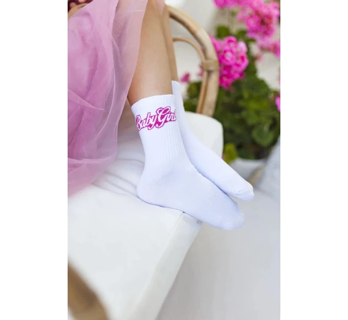 Dětské a juniorské ponožky Baby Girl – bílé Dětské a juniorské ponožky Baby Girl – bílé