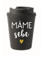MÁME SEBE - černý termohrnek 300 ml MÁME SEBE - černý termohrnek 300 ml