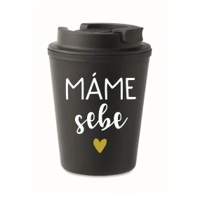 MÁME SEBE - černý termohrnek 300 ml MÁME SEBE - černý termohrnek 300 ml