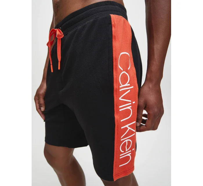 Pánské pyžamové šortky NM1800-001 černočervená - Calvin Klein