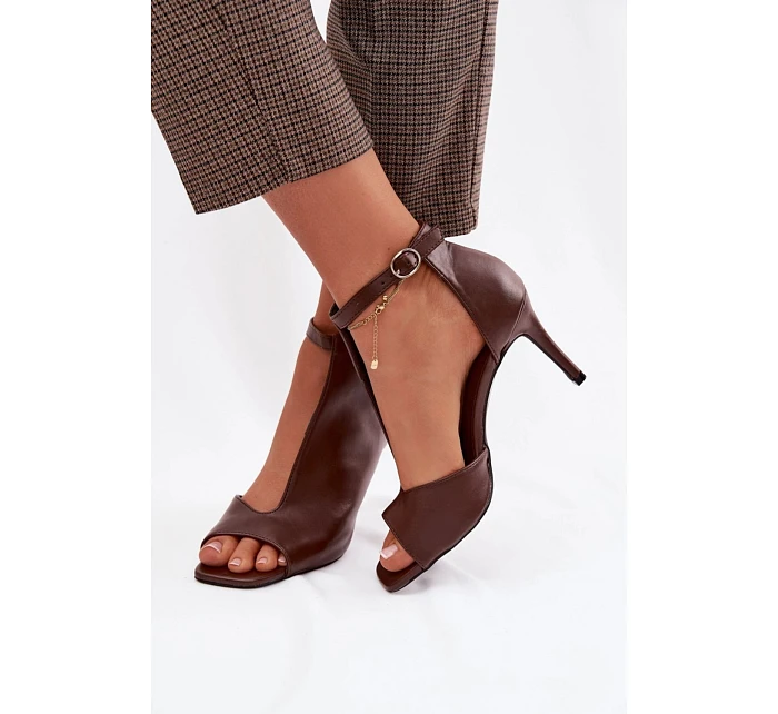 Sandály na podpatku  model 225401 Step in style