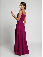 CHIARA večerní maxi šaty bez ramínek fuchsiová model 22210927 - numoco CHIARA večerní maxi šaty bez ramínek fuchsiová model 22210927 - numoco