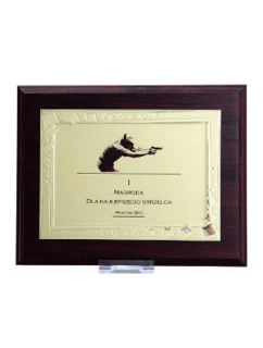 Dyplom z tworzywa sztucznego z  grawerowany model 21829390