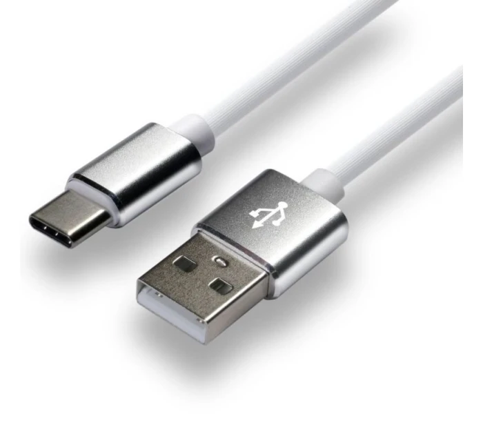 Napájecí kabel everActive CBS-1CW (USB - USB typ C ; 1m; barva bílá)
